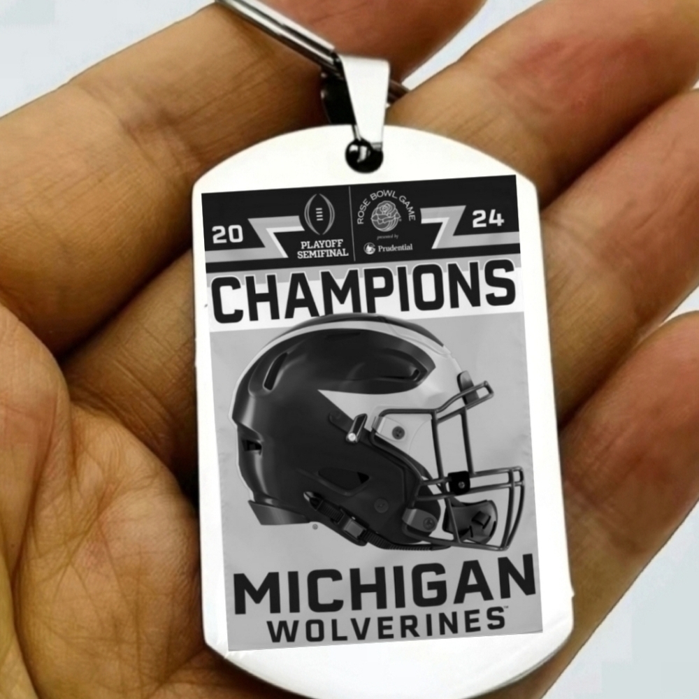 Michigan wolverines football championship game Keychain college football